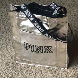 PINK Silver tote bag
